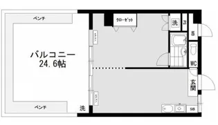 リッツ麻布【3階】の間取り