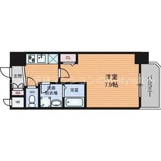 インザグレイス梅田北【2階】の間取り