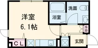 COCOCUBE AKABANE【2階】の間取り