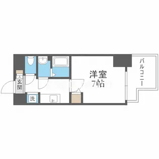 プレサンス心斎橋レヨン【13階】の間取り