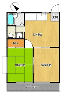 サンハイツ酒井【1階】の間取り