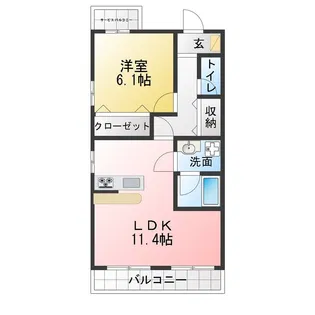 CREWS SQUARE【2階】の間取り
