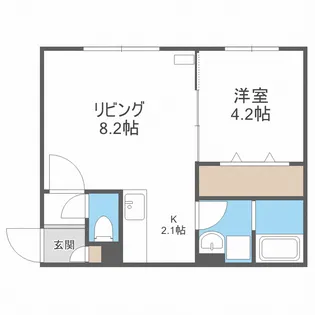 Precious Time北9条(プレシャスタイム北9条)【5階】の間取り