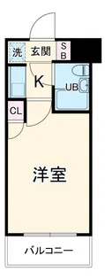 クリオ大口壱番館【4階】の間取り