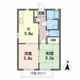 ブンガワン・ソロI【2階】の間取り