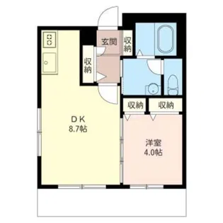 すずらん 東大成【1階】の間取り