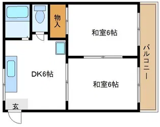 サンシャインハイツ【1階】の間取り