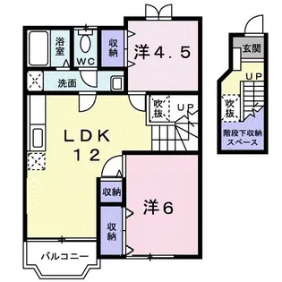 RアンドSドリームB【2階】の間取り