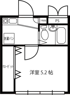 マグノリア東中野【2階】の間取り