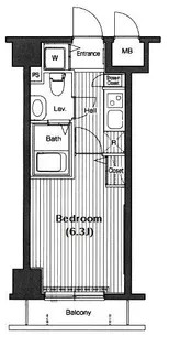 グランド・ガーラ高輪【7階】の間取り