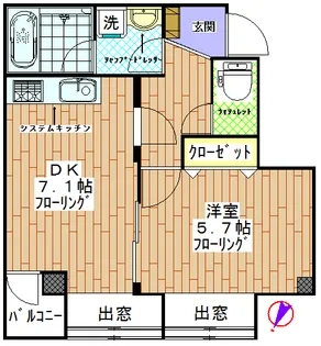 アイレジデンス【2階】の間取り