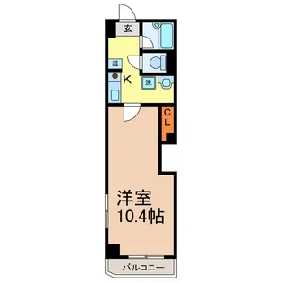 レジデンスカープ小山【2階】の間取り