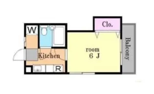 サンハイツクリヤマ【3階】の間取り