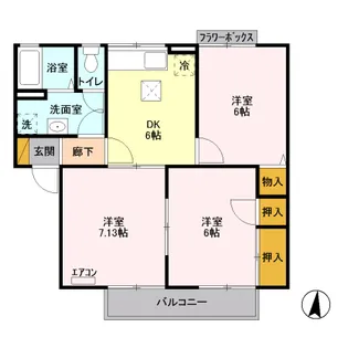 グラン・デ・ハイツ【1階】の間取り