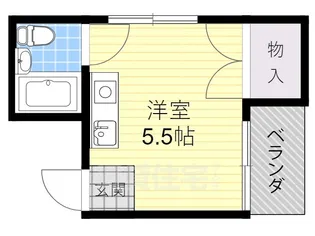 古川橋ハイツ【3階】の間取り