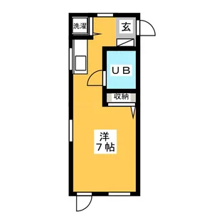 篠木ハウス【1階】の間取り