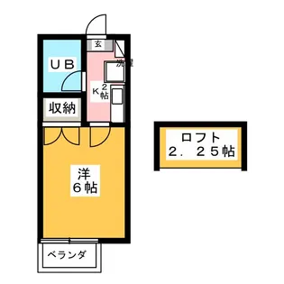 東光ハイツ【2階】の間取り
