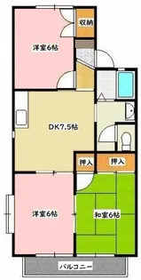プレミールハイツ壱番館【2階】の間取り