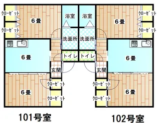 フォーレス高野【1階】の間取り