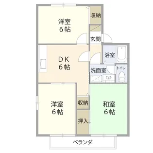サンモール西堀【1階】の間取り