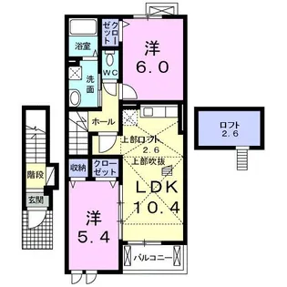 プレアヴェニュー【2階】の間取り