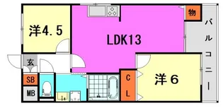 エクセルハイツ【2階】の間取り