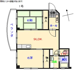 コーポみき【4階】の間取り