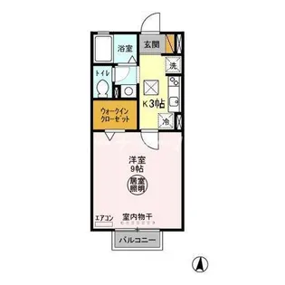 クヒオ B【1階】の間取り