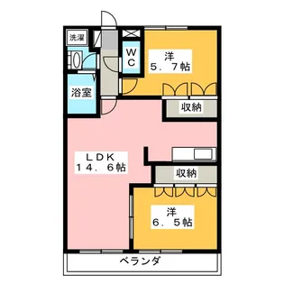 モンブーシュIII【1階】の間取り