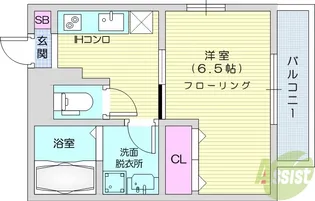 MAHARO宮町【1階】の間取り