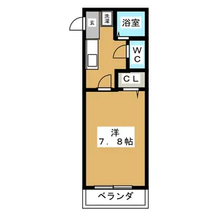 フラッツ B【1階】の間取り
