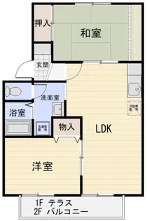 アムール米原 A【2階】の間取り