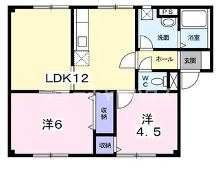 プラドール岡崎【1階】の間取り