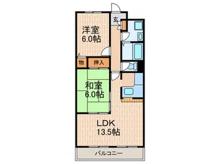 エクシアパーム弐番館【4階】の間取り