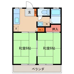 斉藤ハイツA【2階】の間取り