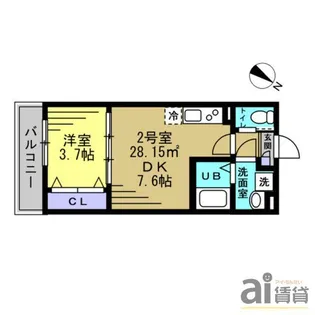 埼玉県ふじみ野市南台2【アパート】の間取り