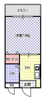 グロースコート香里園【2階】の間取り
