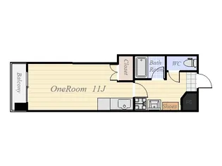 ビューハイツ早崎【4階】の間取り