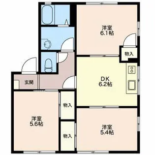 T・TOWNリヴェールA【1階】の間取り