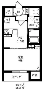 ローリエ国分寺【2階】の間取り