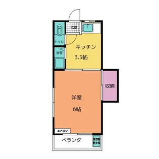 アネックス矢田橋北【2階】の間取り