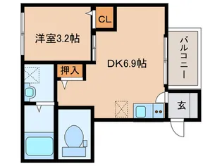 アルタイ石橋阪大前【1階】の間取り
