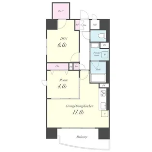 サンエスケーイワタ名城【3階】の間取り