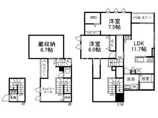 シルクメゾン岡崎の間取り