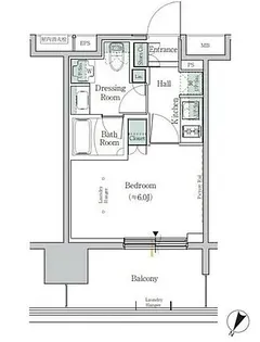 ONE ROOF RESIDENCE TAMACHI【11階】の間取り