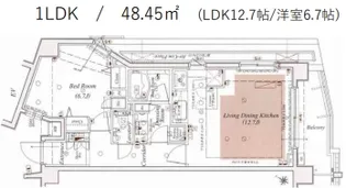 グローリオ三軒茶屋【5階】の間取り