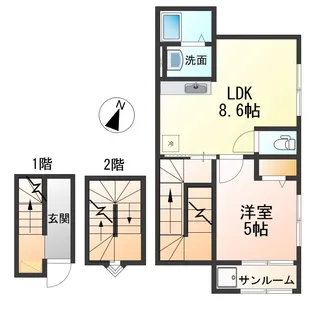 1LDKの間取り画像