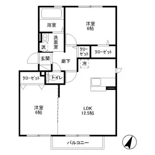 フェリシアガーデン【3階】の間取り