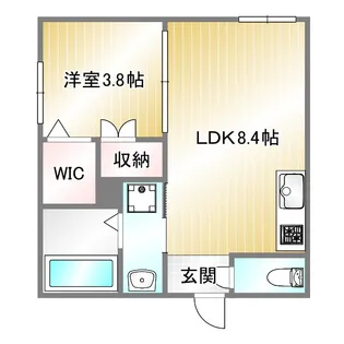 F Laxa SEAM【2階】の間取り