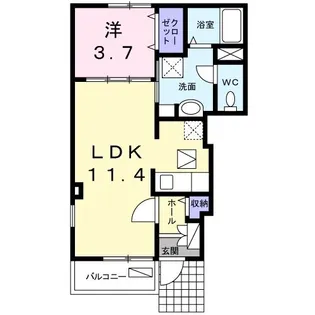 大阪府高槻市辻子2【アパート】の間取り
